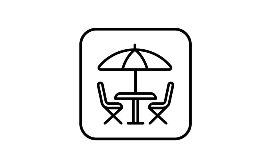 Outdoor lounge areas